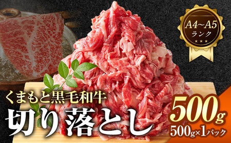 [A4〜A5]くまもと 黒毛和牛 切り落とし 500g [30日以内に出荷予定(土日祝除く)]熊本県 大津町 黒毛和牛 肉 お肉 和牛 牛 牛肉 A5 A4 小分け MEAT PLUS