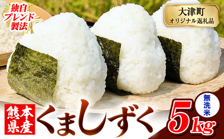 無洗米 熊本県産 ブレンド米 くましずく 5kg 熊本県産 ふるさと納税 無洗米 米 こめ ふるさとのうぜい コメ お米 おこめ[9月下旬-11月上旬頃出荷]
