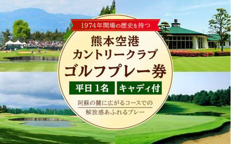 平日 1名様 ゴルフ プレー券 (キャディ付)コース 利用券 熊本県 菊陽町 熊本空港カントリークラブ