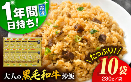 熊本県産 こだわり炒飯 大人の黒毛和牛炒飯 計2.3kg (230g×10)[ユーユーフーズ株式会社][BHCS003]
