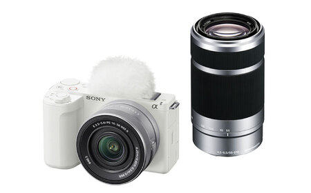 [ホワイト]ソニー VLOGCAM ZV-E10II ダブルズームレンズキット ZV-E10M2X / カメラ デジタルカメラ