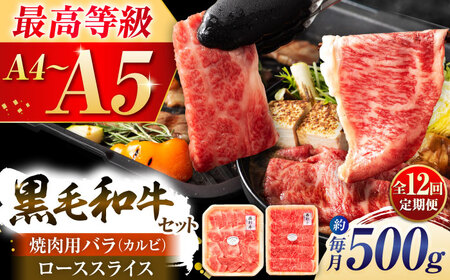 [全12回定期便]くまもと黒毛和牛「藤彩牛」2種の食べ比べ計500g 3900 牛肉 牛肉 牛肉 牛肉 牛肉 牛肉[BHAD038]