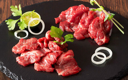 ふじ馬刺し詰合せ[彩] / 食べ比べ 国産 馬肉 赤身 熊本県 菊陽町[株式会社フジチク][BHAD106]