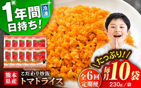 全6回定期熊本県産 こだわり炒飯 トマトライス 計2.3kg (230g×10) ライス ライス BHCS016