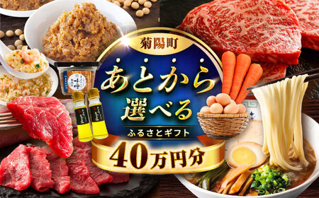 [あとから選べる]菊陽町ふるさとギフト 40万円分 あとから選べる あとから選べる あとから選べる あとから選べる[BHZY009]