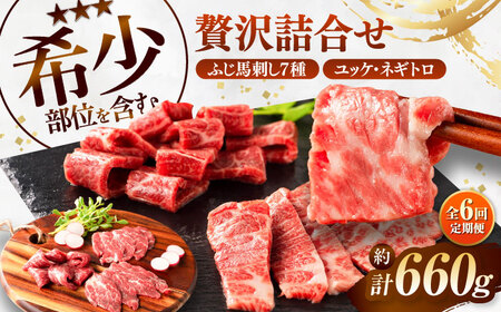 [全6回定期便]ふじ馬刺し 贅沢詰合せ 3996 BHAD134 馬刺し