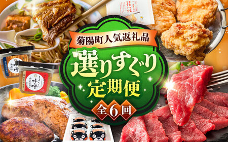 [菊陽町よりすぐり6回定期便] 菊陽町の人気の返礼品が毎月届く! / 肉 馬刺し 馬肉 赤身 ハンバーグ 味噌 ラーメン[BHZZ008]