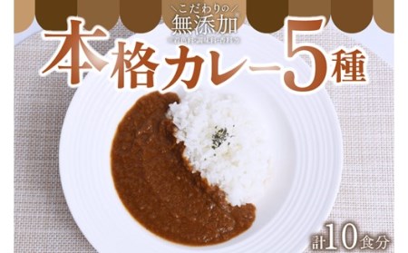 無添加で安心安全!スパイス香る本格カレー5種(200g×10食) カレー スパイス レトルト 5種 200g 10食 キーマカレー レトルトカレー 無添加 セット 詰め合わせ ご当地 ギフト 贈答用 熊本 阿蘇 南小国町 送料無料