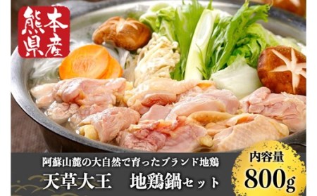 [熊本県産]天草大王 地鶏鍋セット 熊本県産 鶏 鶏肉 地鶏 もも むね つくね スープ 鶏ガラ 濃厚 鍋 セット スープ付き 熊本 阿蘇 南小国町 送料無料