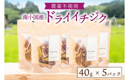 天然の地熱で旨味を凝縮！南小国産ドライイチジク (5袋セット) 40g 5袋 地熱 国産 南小国産 ドライイチジク ドライフルーツ イチジク いちじく オーガニック おやつ 持ち運び ギフト 贈答用 熊本 阿蘇 南小国町 送料無料