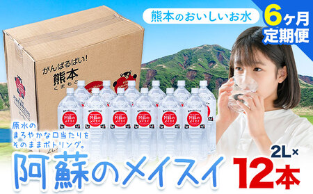 【6ヶ月定期便】天然水  阿蘇のメイスイ 2L 12本 |丸富産業