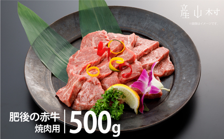 肥後の赤牛 焼肉用 500g