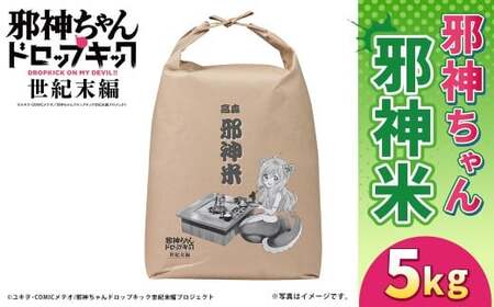 邪神ちゃんドロップキック[世紀末編]邪神米(精米)5kg 邪神ちゃん 世紀末編 お米 米 精米 熊本県 高森町