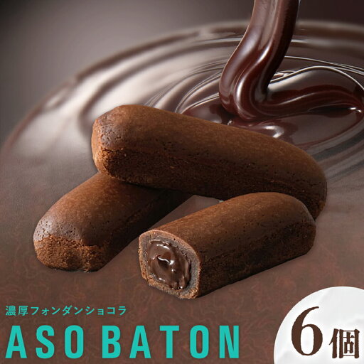 濃厚 フォンダンショコラ ASO BATON 6個 古今堂[30日以内に出荷予定(土日祝除く)] 熊本県 南阿蘇村 チョコ チョコレート ショコラ 熊本 土産 お茶菓子 デザート お菓子 スイーツ