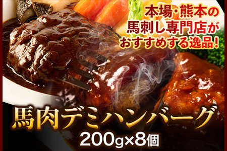 馬肉デミハンバーグ計1.6kg 千興ファーム ｜ハンバーグハンバーグハンバーグ