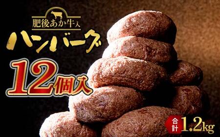 FKK19-997_あか牛入りハンバーグ100g×12個 牛 ハンバーグ 牛肉 ビーフ 肉 食品