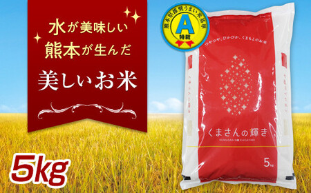FKK19-135_特別栽培米「くまさんの輝き」5kg 熊本県 嘉島町