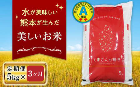 FKK19-136_[3ヵ月定期便]特別栽培米「くまさんの輝き」5kg