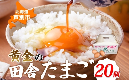 黄金の田舎たまご 20個入り 10個×2 ブランド卵 化粧箱 卵 たまご 高級卵 末永農場 北海道 芦別市 濃厚 ブランド 栄養 オムライス 卵かけごはん 生卵 生たまご 鶏卵 鶏 にわとり 黄金