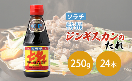 [大量 24本] ソラチ 特撰ジンギスカンのたれ 250g 24本 たれ タレ 成吉思汗 ジンギスカン まとめ買い 大量