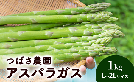 アスパラガス L 〜 2L サイズ 1kg 2026年 発送 芦別RICE つばさ農園 アスパラ グリーンアスパラ 旬 とれたて お取り寄せ 野菜 美味しい 新鮮 北海道 芦別市