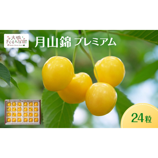 [先行予約]さくらんぼ 月山錦 プレミアム 24粒 最高級 特大粒 農林水産大臣賞受賞 大橋さくらんぼ園 フルーツ 果物 ギフト 贈り物 北海道 芦別市 送料無料