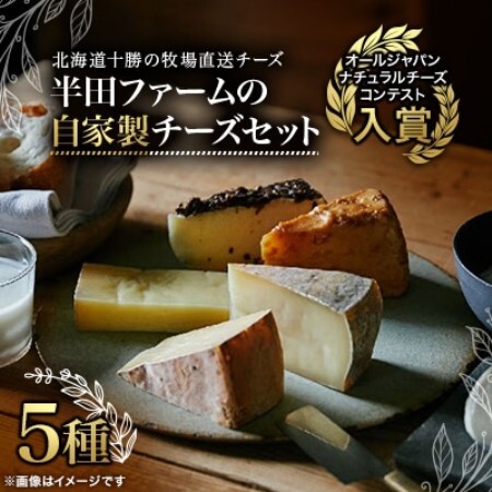 半田ファームの自家製チーズ 5種セット[配送不可地域:離島]