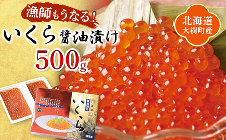 北海道産 鮭いくら醤油漬け 計500g(250g×2パック)[漁協直送]_魚介・海産物 いくら イクラ_[配送不可地域:離島]