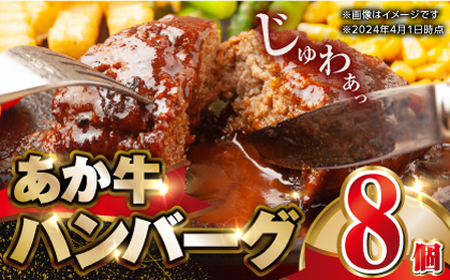 肥後の赤牛ハンバーグ150g×8個[山都町(阿蘇牧場)] 