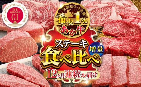 [全12回定期便]増量 GI認証 くまもとあか牛 12種 食べ比べ [有限会社 三協畜産] 