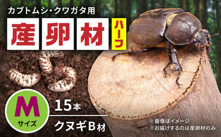 オリジナル産卵材 Mサイズ ハーフ カブトムシ クワガタ クヌギB材 【ふるさと昆虫】[YDV016]