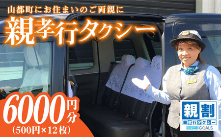 親孝行タクシー券補助券12枚綴り / タクシーチケット タクシー券 熊本 山都町【親孝行タクシー全国会 (つばめタクシー)】[YBS002]