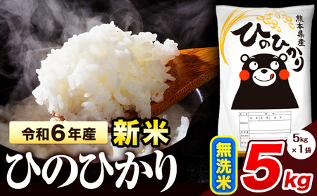 令和6年産 新米 早期先行予約受付中 ひのひかり 無洗米 5kg [11月‐12月より出荷予定] 熊本県産 無洗米 精米 氷川町 ひの 送料無料 ヒノヒカリ コメ 便利 ブランド米 お米 おこめ 熊本 SDGs