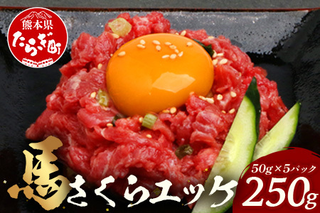 [ 年内お届け ]熊本県 馬さくらユッケ 250g(50g×5) ※12月18日〜28日発送※ 年内発送 年内配送 041