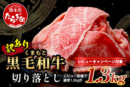 [訳あり][レビュー投稿で増量]くまもと黒毛和牛 切り落とし 1.2kg 本場 熊本県 黒毛 和牛 ブランド 牛 肉 上質 くまもと 訳アリ 小分け 冷凍 すき焼き しゃぶしゃぶ 113-0503-g