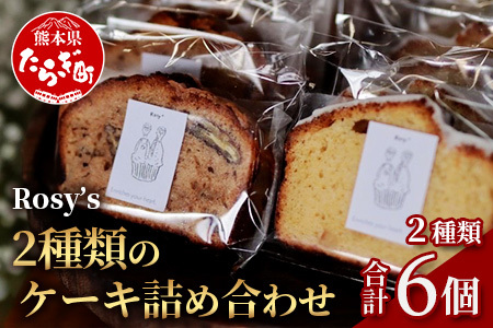 2種類のケーキ 詰め合わせ ( レモンケーキ と バナナブレッド ) 2種×3個 計6個 約80g×6 れもん ばなな ケーキ 洋菓子 051-0674
