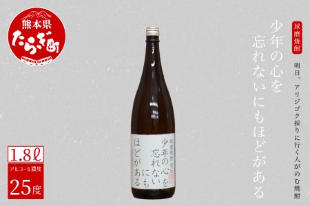 明日、アリジゴク採りに行く人がのむ焼酎 少年の心を忘れないにもほどがある 1.8L ×1本 25度【 お酒 酒 米 米焼酎 焼酎 しょうちゅう 球磨 球磨焼酎 贈り物 ギフト 熊本県 熊本 オリジナル焼酎 おもしろ焼酎 ギフト焼酎 焼酎 贈り物焼酎 お楽しみ焼酎 】 015-0680