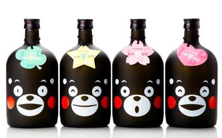 蔵八 25度 くまモン イラスト 付き (720ml×4本) 九州産 熊本県産 酒 お酒 アルコール 焼酎 本格焼酎 球磨焼酎 芋 米 米麹