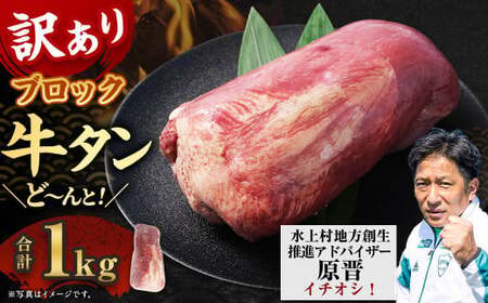 [訳あり] 牛タンブロック 1kg 牛タン タン ブロック BBQ 焼肉 牛 肉 塊