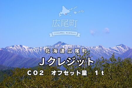 広尾町J-クレジットCO2削減量 1t[Jクレジット J-VER カーボンオフセット 二酸化炭素 排出削減 環境保護 環境保全 森林環境 森林保全 エコ 二酸化炭素吸収 温室効果ガス削減 北海道 ふるさと納税](0115)