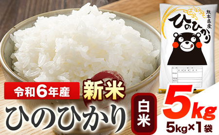 令和6年産 新米 早期先行予約受付中 ひのひかり 白米 5kg [11月‐12月より出荷予定] 熊本県産 白米 精米 ひの 送料無料 熊本県 山江村