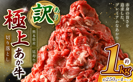 熊本県産 あか牛 「-延寿牛-」 切り落とし 約1kg | 肉 にく お肉 おにく 牛肉 熊本県 苓北町