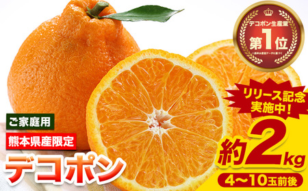 デコポン ご家庭用 約2kg 訳あり デコポン[2026年2月上旬-4月末頃出荷]|デコポンデコポンデコポン