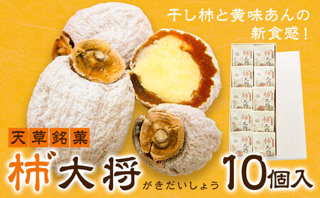 柿゛大将 10個入り 黒瀬製菓舗和菓子[90日以内に出荷予定(土日祝除く)]かき 手作り 年始のお菓子 お歳暮 お年賀 老舗 黒瀬製菓舗 熊本 天草 苓北
