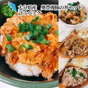 大分県産 奥豊後豚の丼セット 計7パック