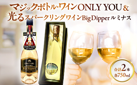 マジックボトル・ワイン ONLY YOU&光るスパークリングワインBig Dpper ルミナス