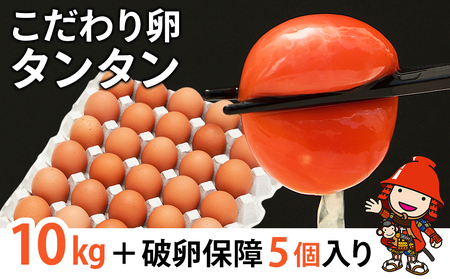 こだわり卵タンタン (10kg+破卵保障5個入り) | たまご タマゴ 玉子 生卵 鶏卵 赤鶏 新鮮 濃厚 採れたて 生みたて 大分県産 九州産 中津市