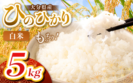 [令和7年産]大分県産 ヒノヒカリ 白米 5kg | お米 精米 単一米 大分県 中津市