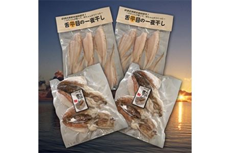 なかつ海の幸セット | 舌平目(ベタ)一夜干し・イカ一夜干し 各2セット 大分県 中津市
