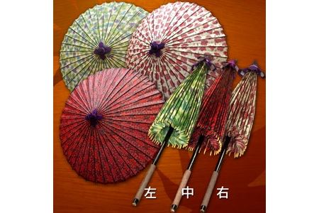 [数量限定]伝統の和傘(日傘)1張 全長75cm、直径98cm 朱夏 傘 かさ